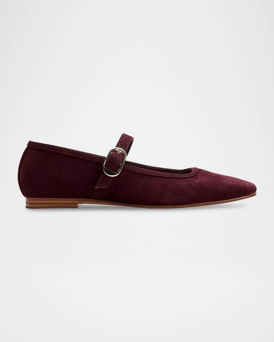 Garissa Suede Mary Jane Ballet Flats
